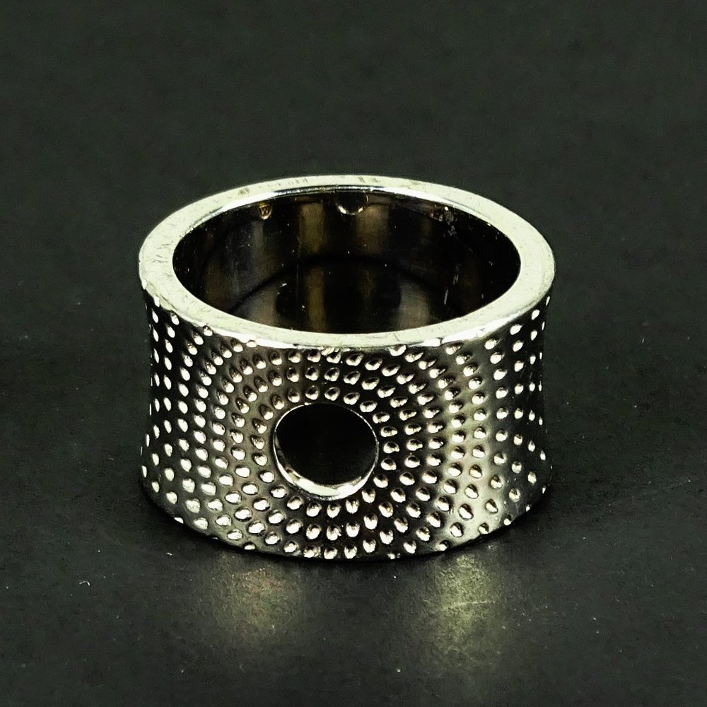 MOVADO Sterling Silver Band Concave Ring Size 7